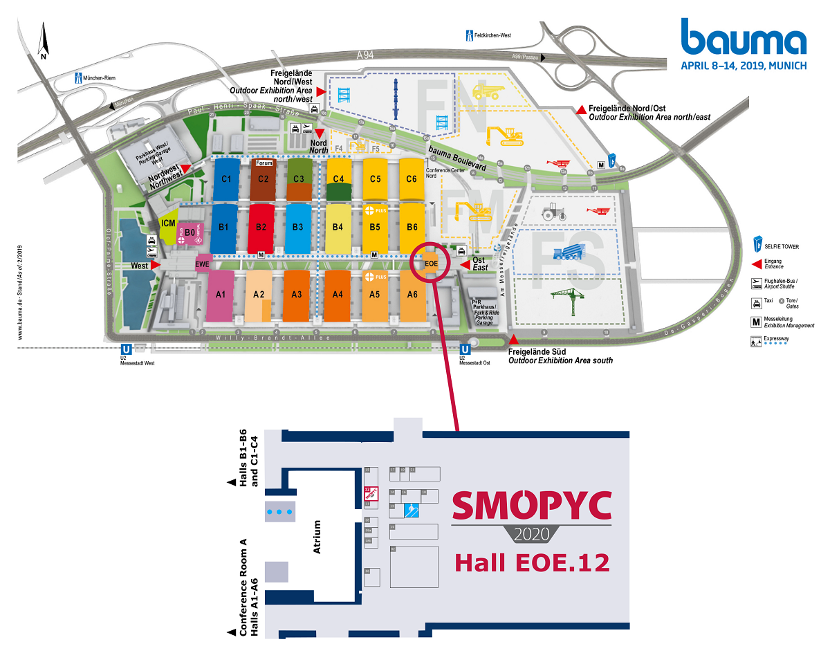 SMOPYC continúa su promoción en Bauma 2019